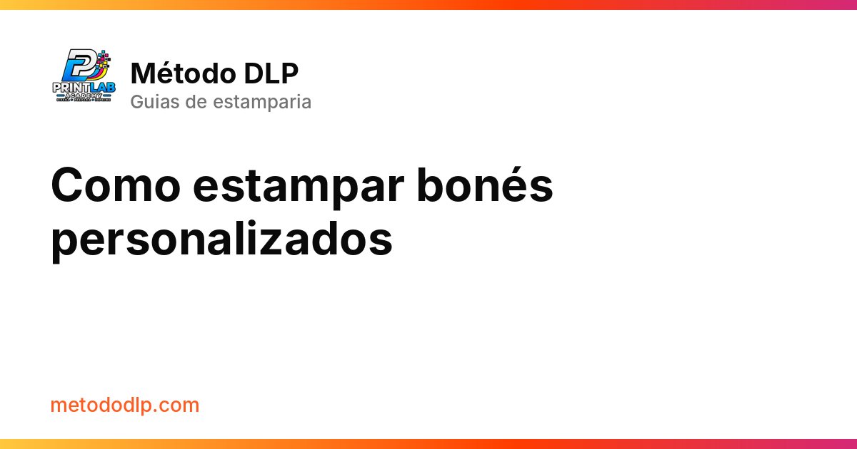 Como estampar bonés personalizados