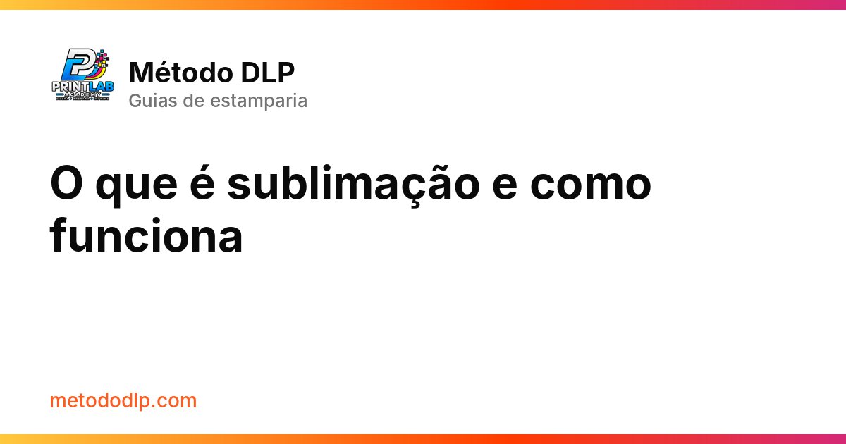 O que é sublimação e como funciona
